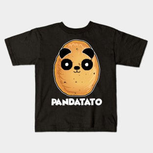 Pandatato Funny T-Shirt Cute Potatoes Panda Kids T-Shirt